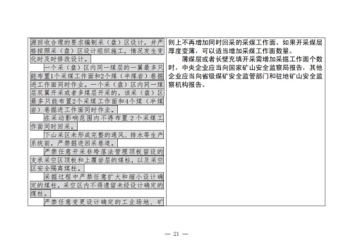 煤矿清静规程2025版新旧比照表_21