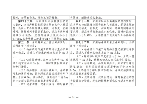 煤矿清静规程2025版新旧比照表_31