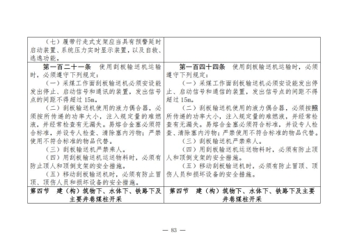 煤矿清静规程2025版新旧比照表_83