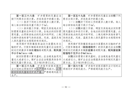 煤矿清静规程2025版新旧比照表_92