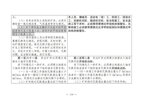 煤矿清静规程2025版新旧比照表_119