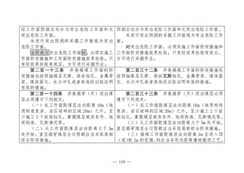 煤矿清静规程2025版新旧比照表_139
