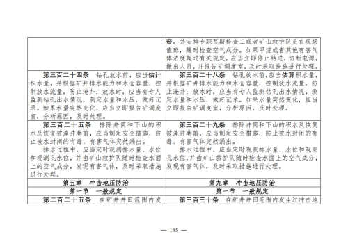煤矿清静规程2025版新旧比照表_185
