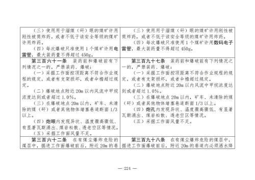 煤矿清静规程2025版新旧比照表_224