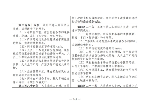 煤矿清静规程2025版新旧比照表_244